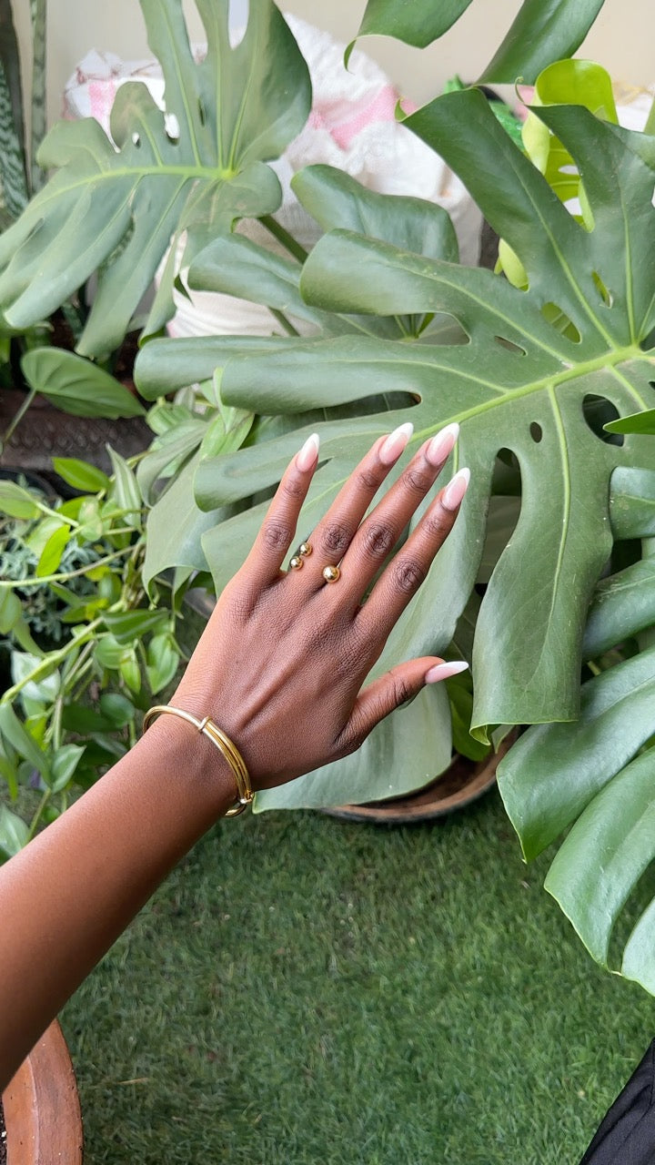 Jaberr Triple Pop Gold Ring