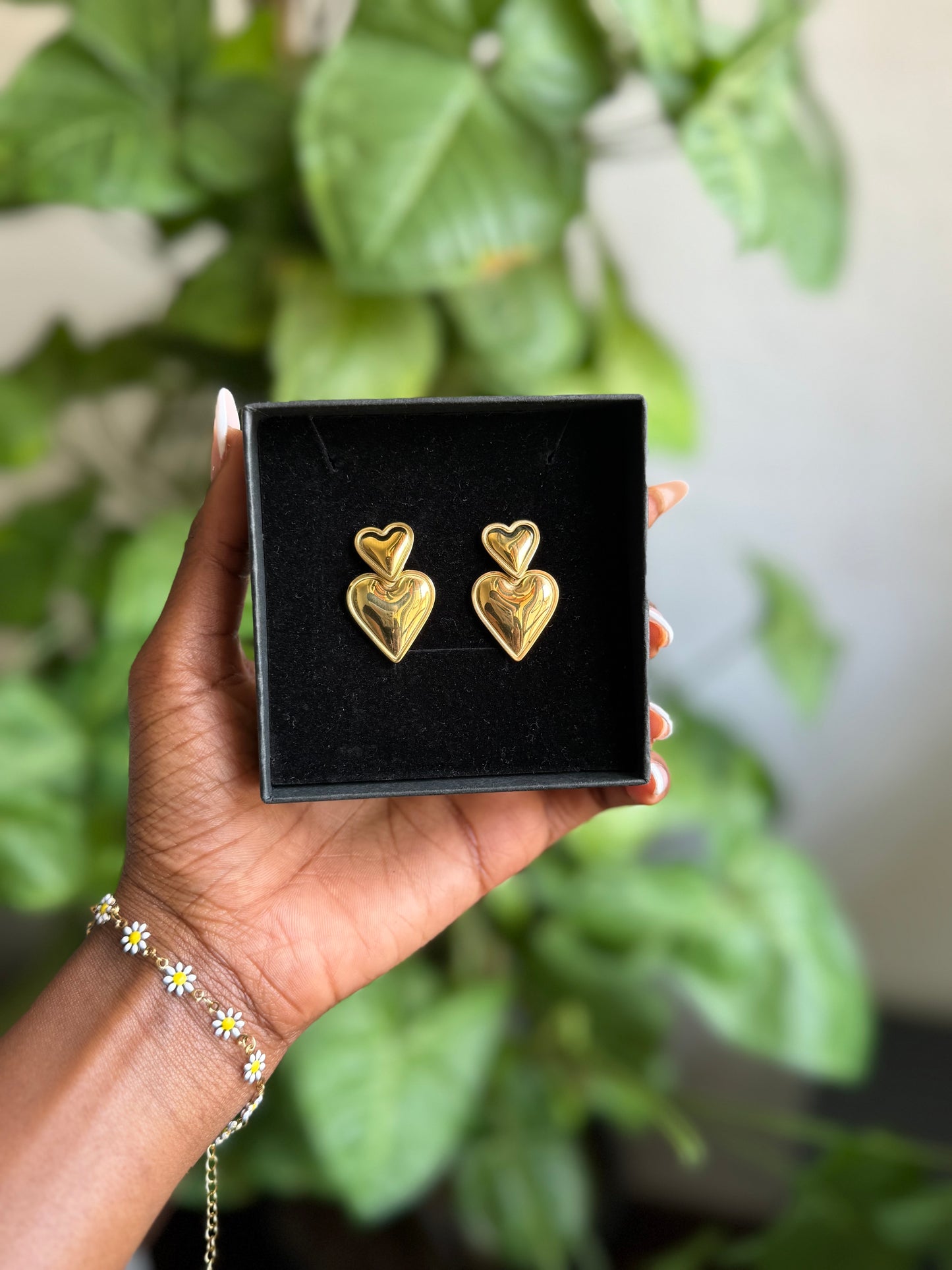 Double gold hearts