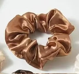 Plain silk scrunchie