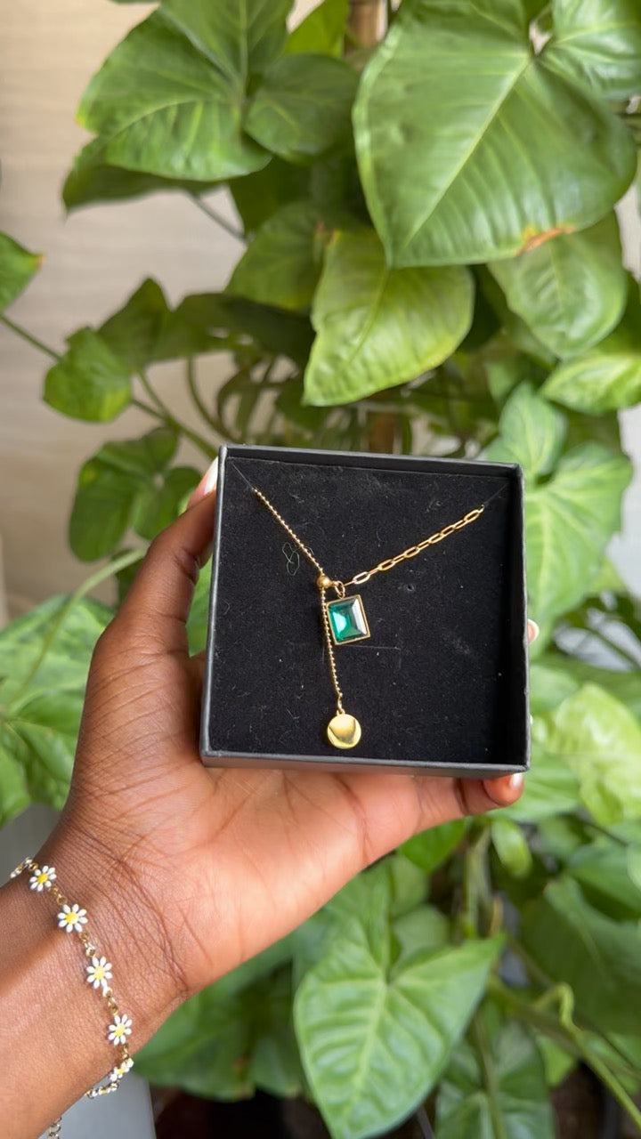 Green Golden Necklace