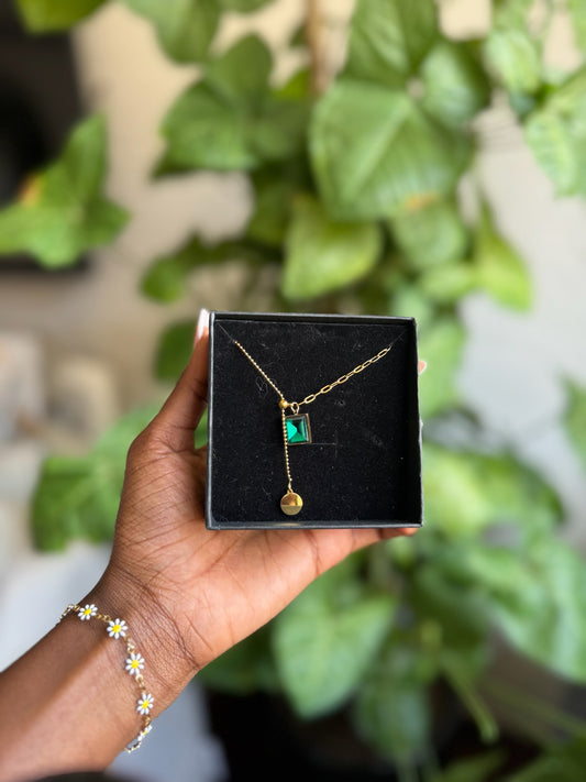 Green Golden Necklace