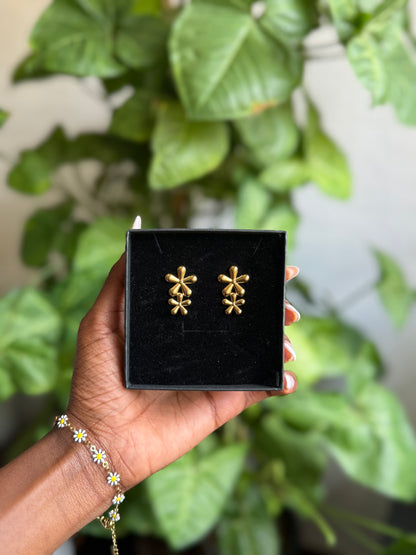 Okinyi Double floral studs