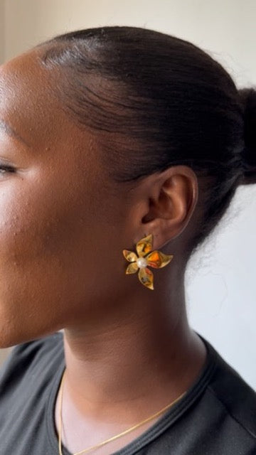 Akinyi Pearl Earrings