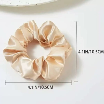 Plain silk scrunchie