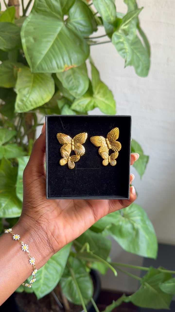 Agutu Butterfly Studs