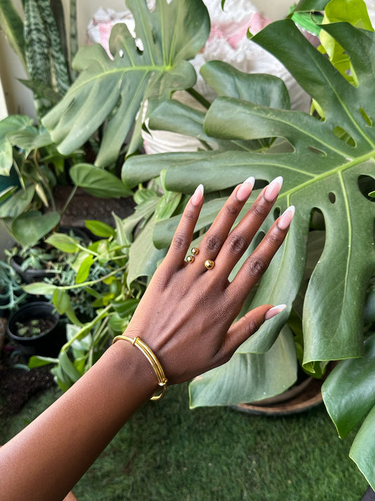 Jaberr Triple Pop Gold Ring
