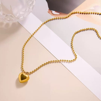 Love ribbed Necklace