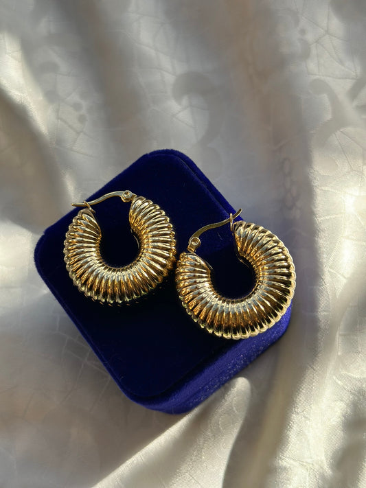 Adongo Gold Hoops