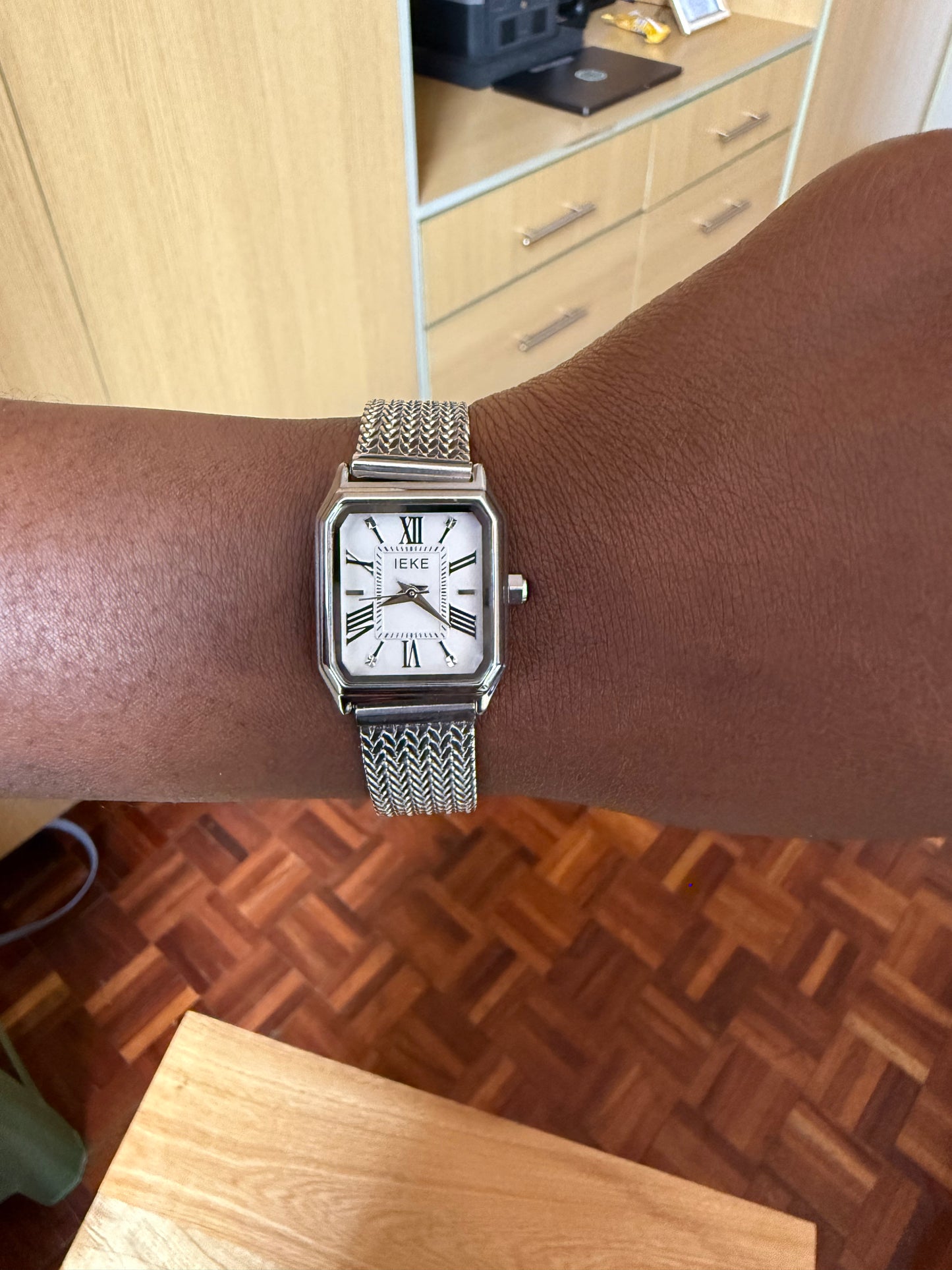 Silver Metal Strap Watch