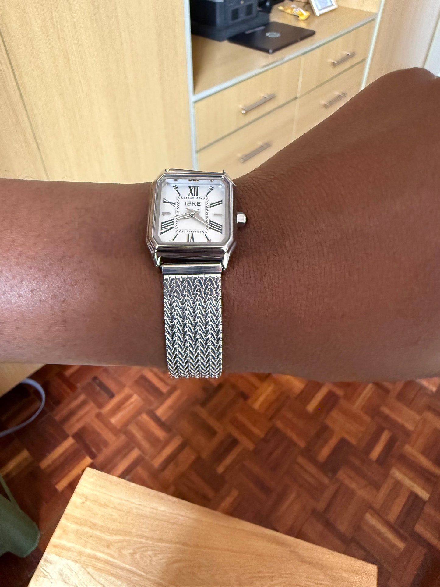 Silver Metal Strap Watch