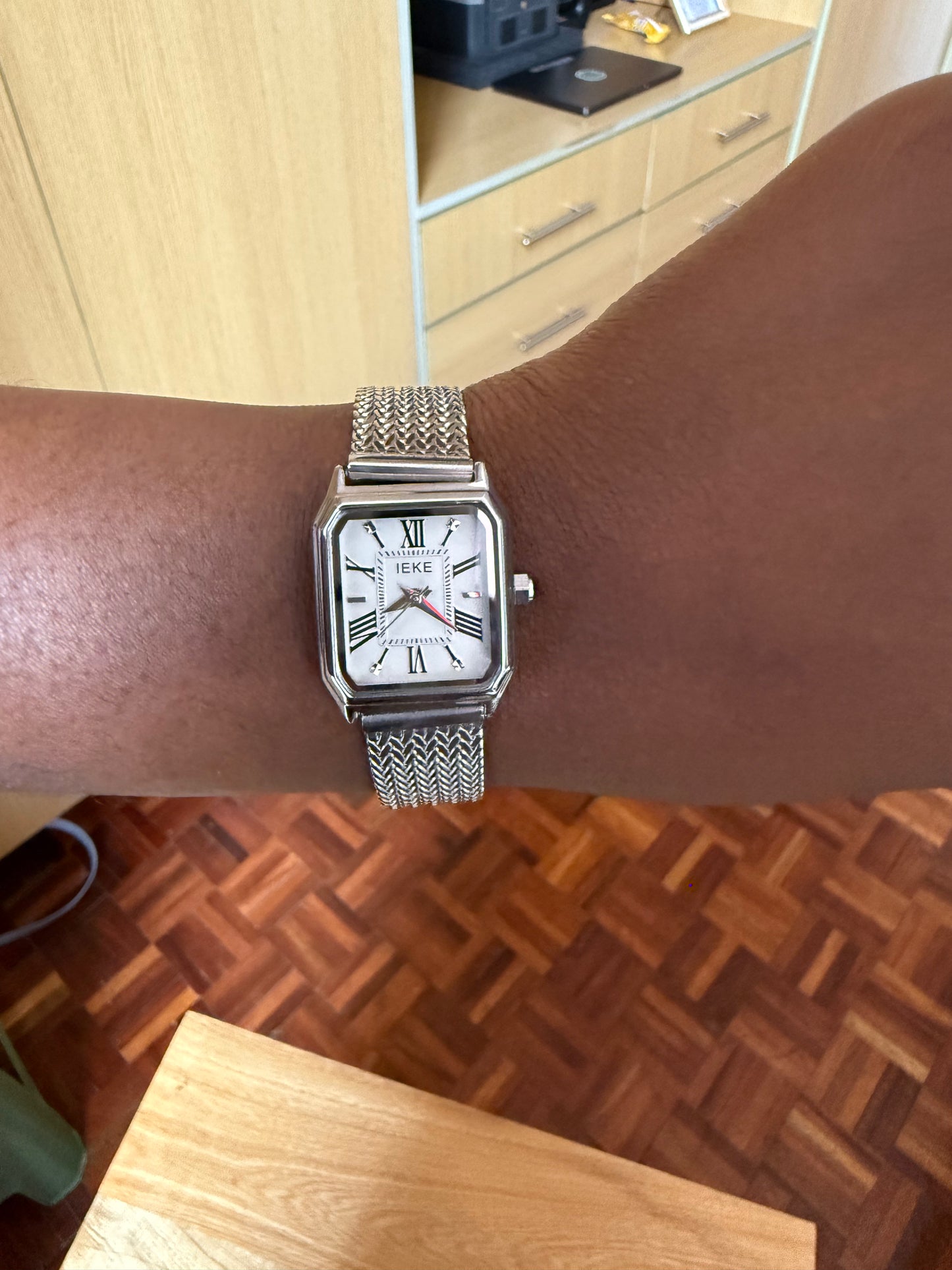Silver Metal Strap Watch