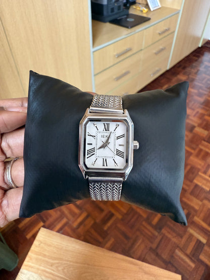 Silver Metal Strap Watch