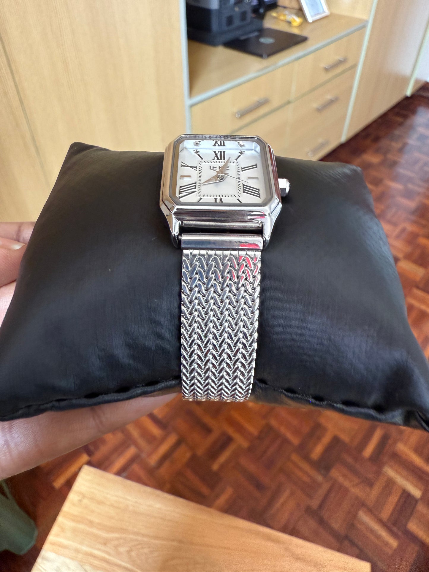 Silver Metal Strap Watch