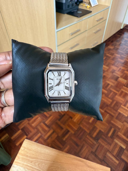 Silver Metal Strap Watch