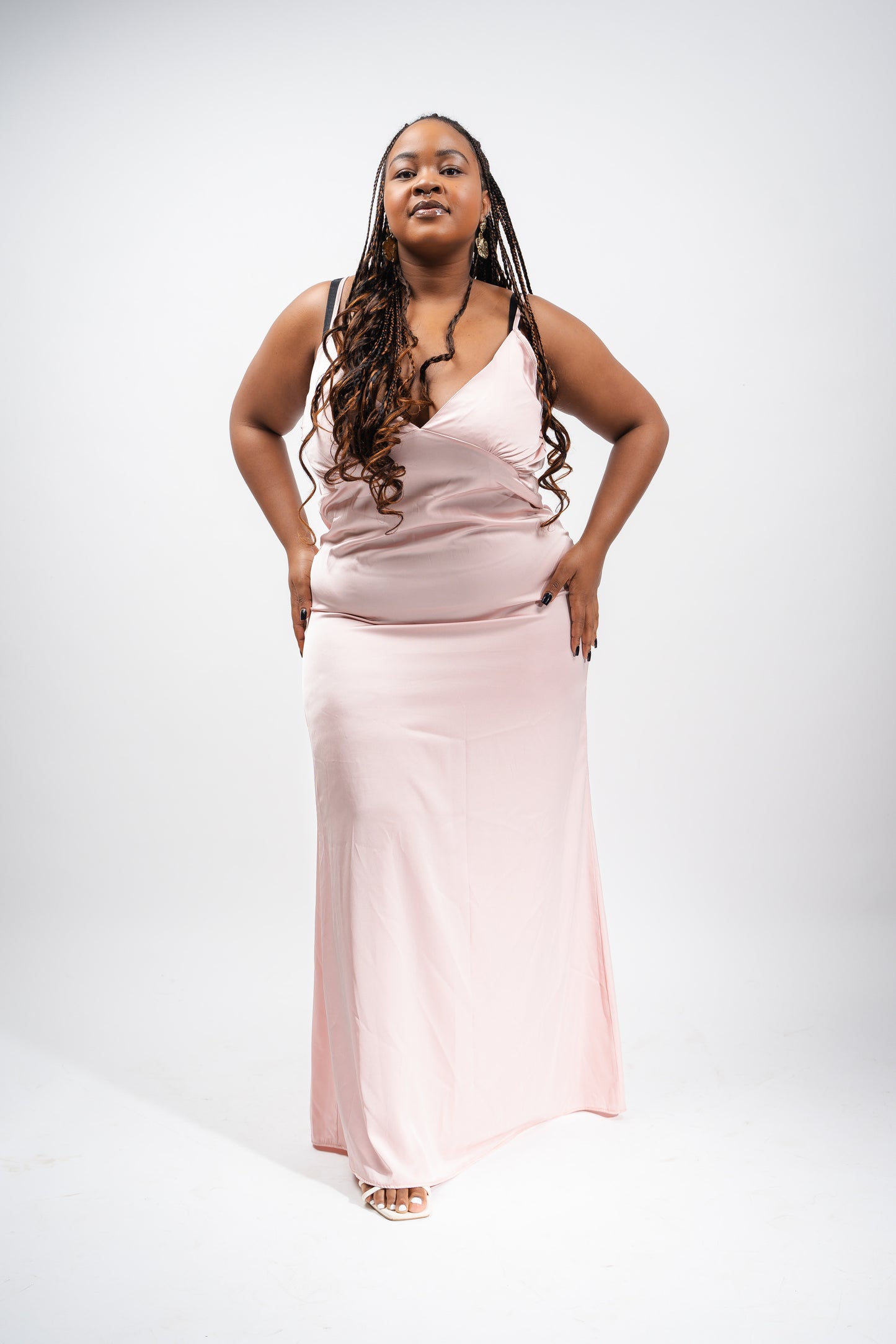 Pink Elegant Sexy Slip dress