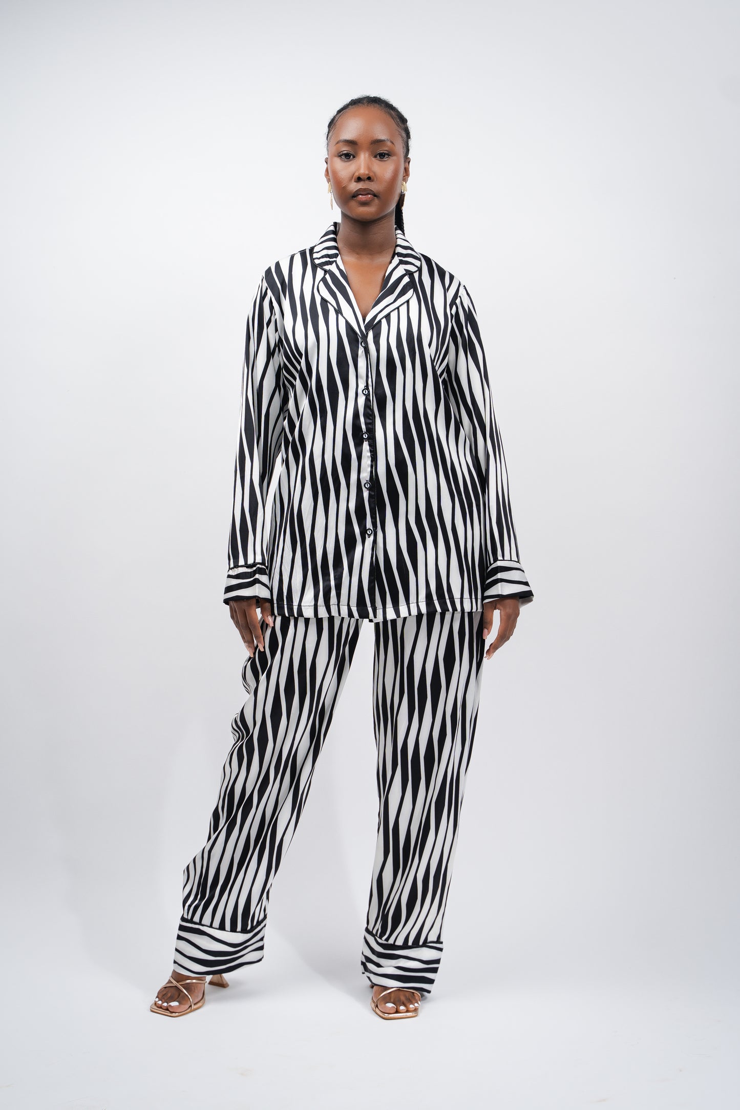 "It Girl" Zebra Silk Set