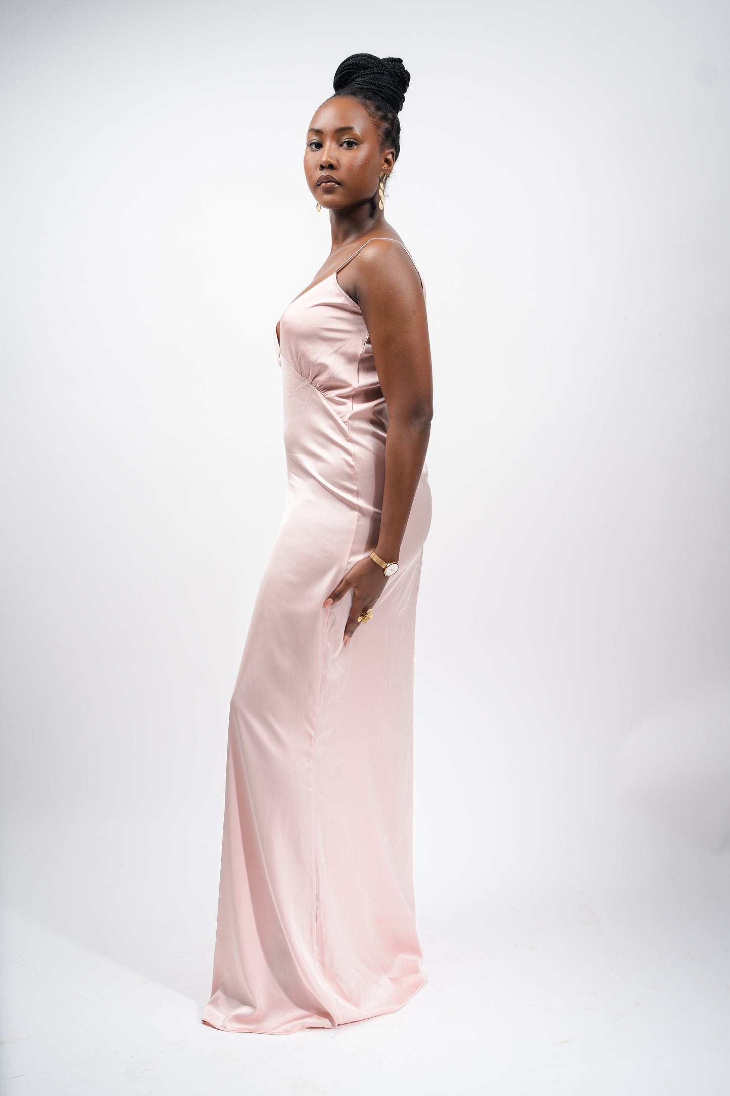 Pink Elegant Sexy Slip dress