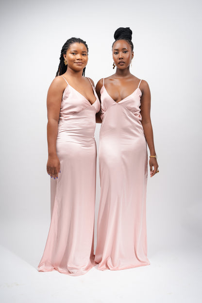 Pink Elegant Sexy Slip dress