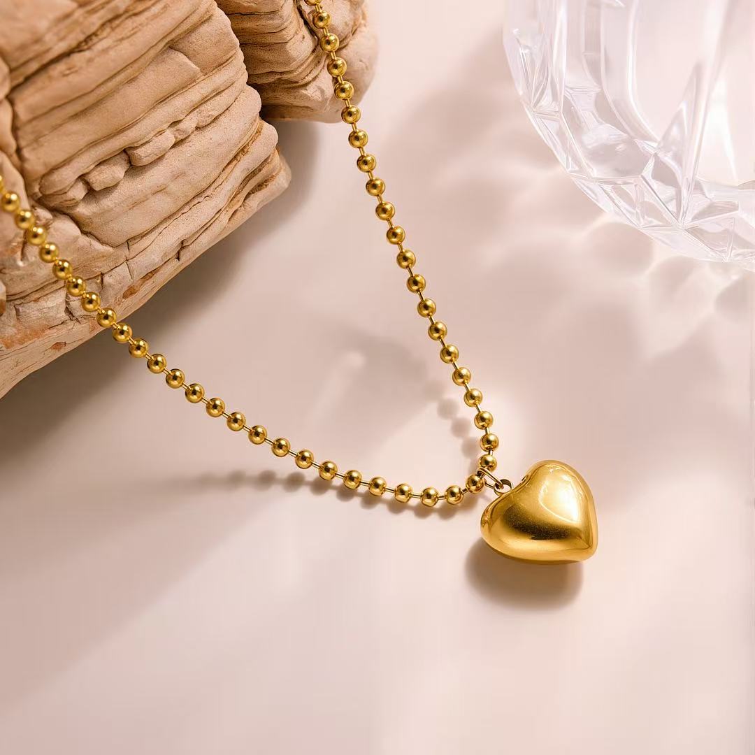 Love ribbed Necklace