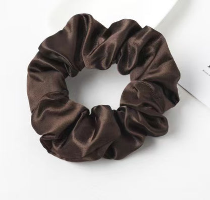 Plain silk scrunchie