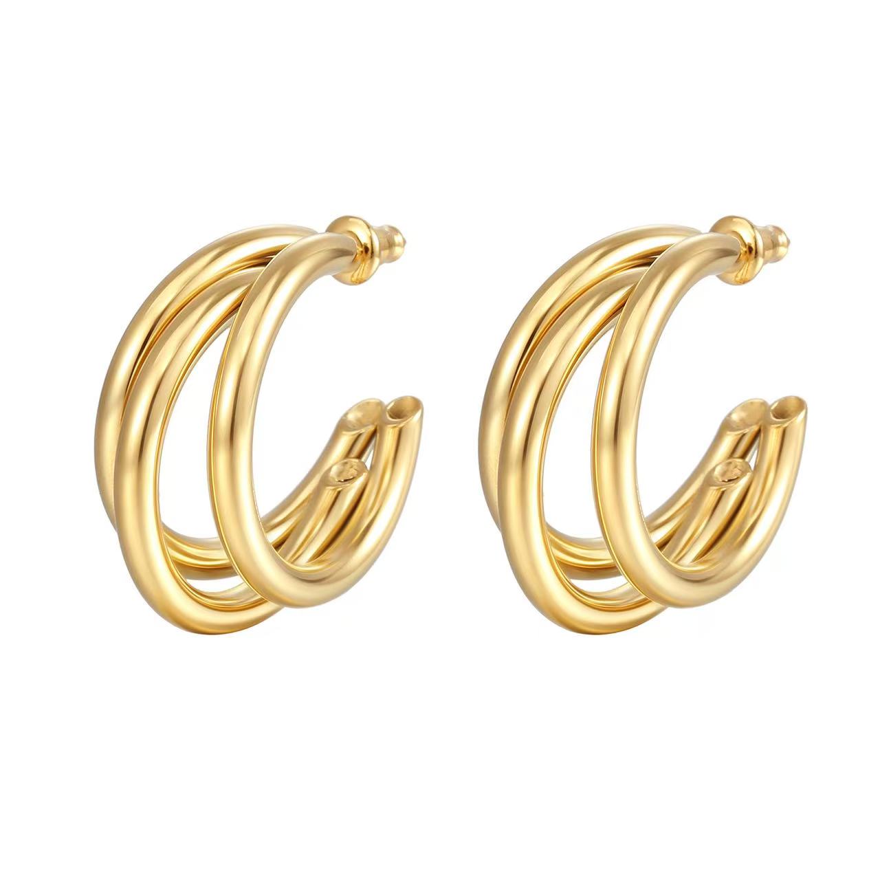 Abera Gold Hoops