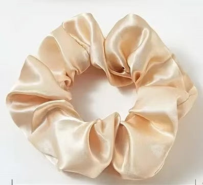 Plain silk scrunchie