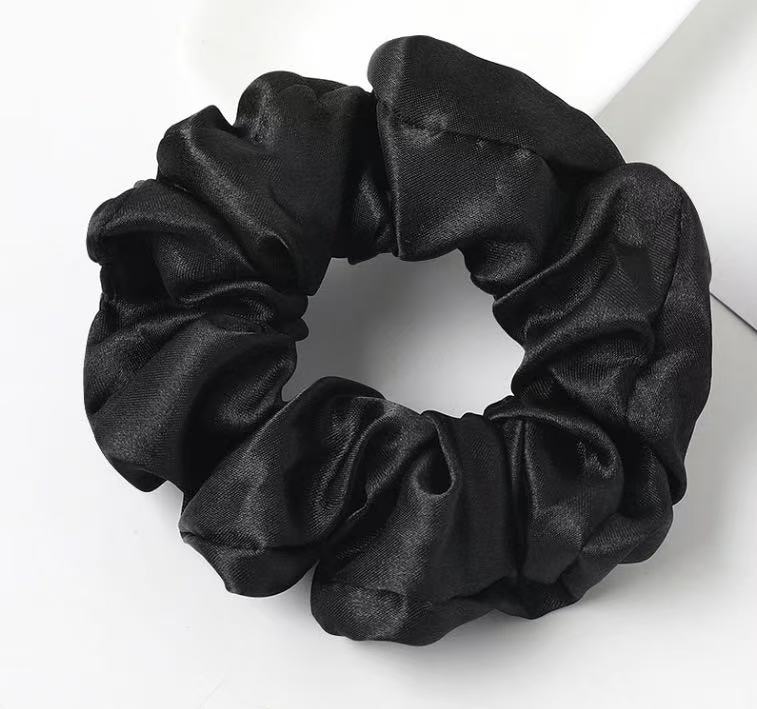 Plain silk scrunchie
